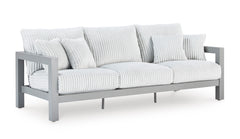 Moonlight View Gray-Outdoor Sofa with Cushion - Ornate Home