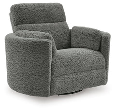 Moonrae Lead Swivel Power Glider Recliner - Ornate Home