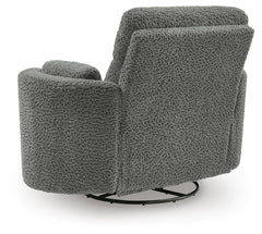 Moonrae Lead Swivel Power Glider Recliner - Ornate Home
