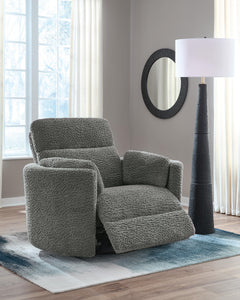Moonrae Lead Swivel Power Glider Recliner - Ornate Home