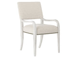 Moore Glacier White/Cream Fabric Arm Chair - Ornate Home