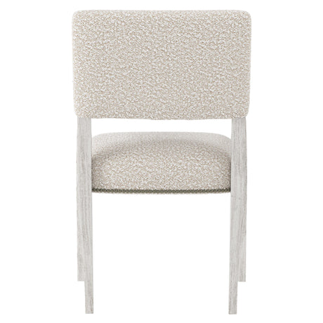 Moore Glacier White/Cream Fabric Arm Chair - Ornate Home