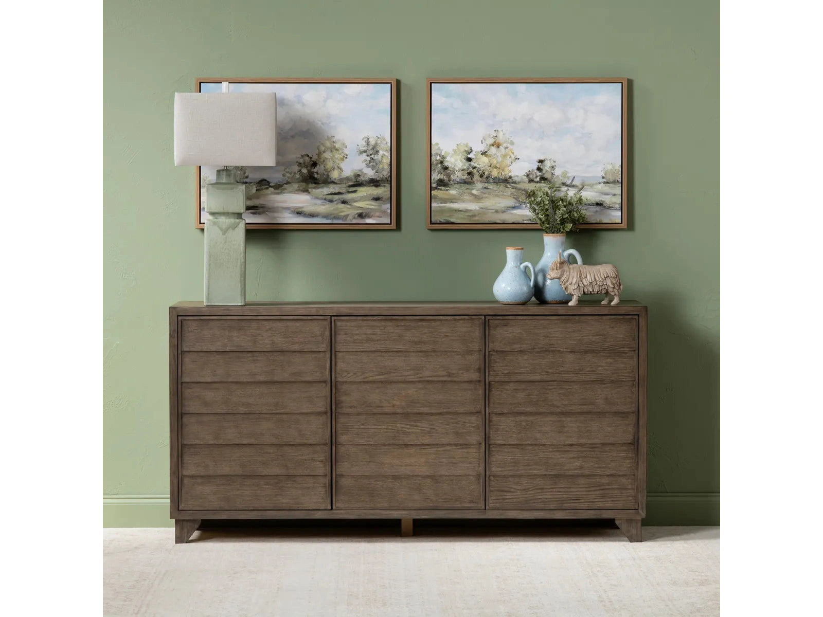 Moore Green/Blue Canvas