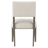 Moore Portobello/Off-White Fabric Side Chair - Ornate Home