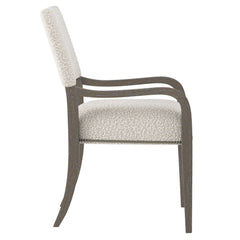 Moore Portobello/White/Cream Fabric Arm Chair - Ornate Home