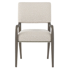 Moore Portobello/White/Cream Fabric Arm Chair - Ornate Home