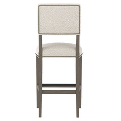 Moore Portobello/White/Cream Fabric Bar Stool - Ornate Home