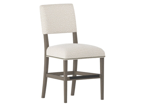 Moore Portobello/White/Cream Fabric Counter Stool - Ornate Home