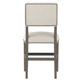 Moore Portobello/White/Cream Fabric Counter Stool - Ornate Home