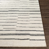 Moorebank Black Striped Wool Rug - Ornate Home