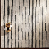 Moorebank Black Striped Wool Rug - Ornate Home