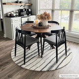 Moorebank Black Striped Wool Rug - Ornate Home