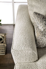 Moorpark Off-White Loveseat - Ornate Home