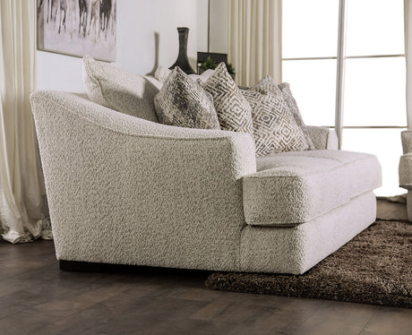 Moorpark Off-White Loveseat - Ornate Home