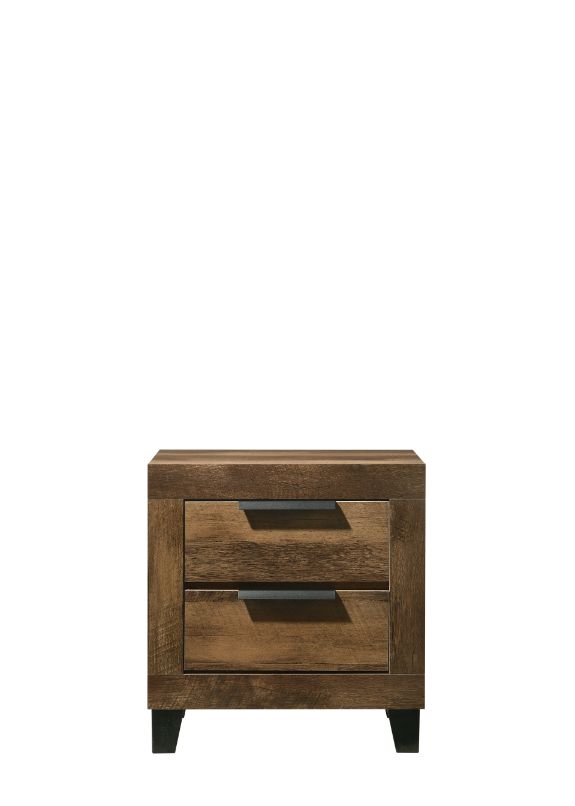 Morales Rustic Oak Nightstand - Ornate Home