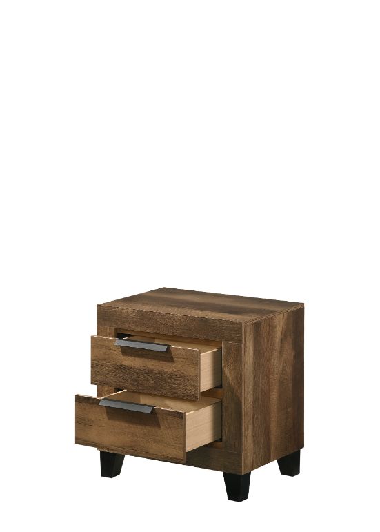 Morales Rustic Oak Nightstand - Ornate Home