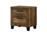 Morales Rustic Oak Nightstand - Ornate Home