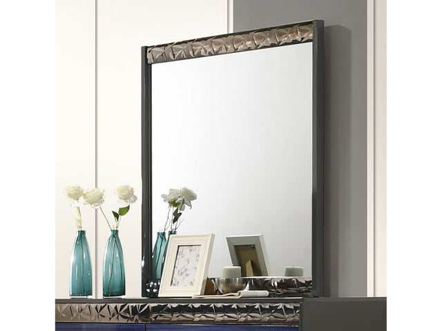 Morcote Ash Gray/Indigo Blue Mirror - Ornate Home
