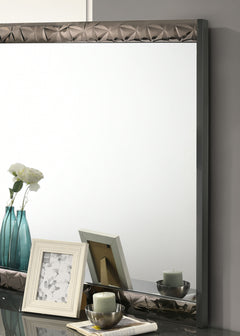 Morcote Ash Gray/Indigo Blue Mirror - Ornate Home