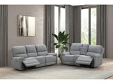 Morcote Gray Reclining Living Room Set - Ornate Home