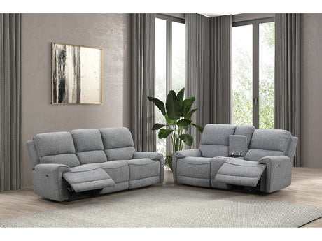 Morcote Gray Reclining Living Room Set - Ornate Home
