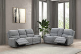 Morcote Gray Reclining Loveseat - Ornate Home
