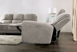 Morcote Light Gray Power Loveseat - Ornate Home