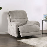 Morcote Light Gray Power Recliner - Ornate Home