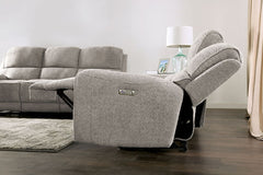 Morcote Light Gray Power Recliner - Ornate Home
