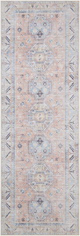 Morcott Peach Washable Area Rug - Ornate Home