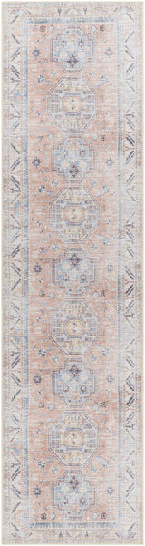 Morcott Peach Washable Area Rug - Ornate Home