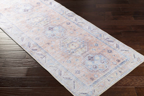 Morcott Peach Washable Area Rug - Ornate Home