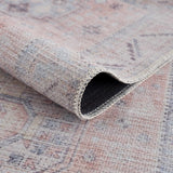 Morcott Peach Washable Area Rug - Ornate Home