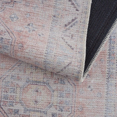 Morcott Peach Washable Area Rug - Ornate Home
