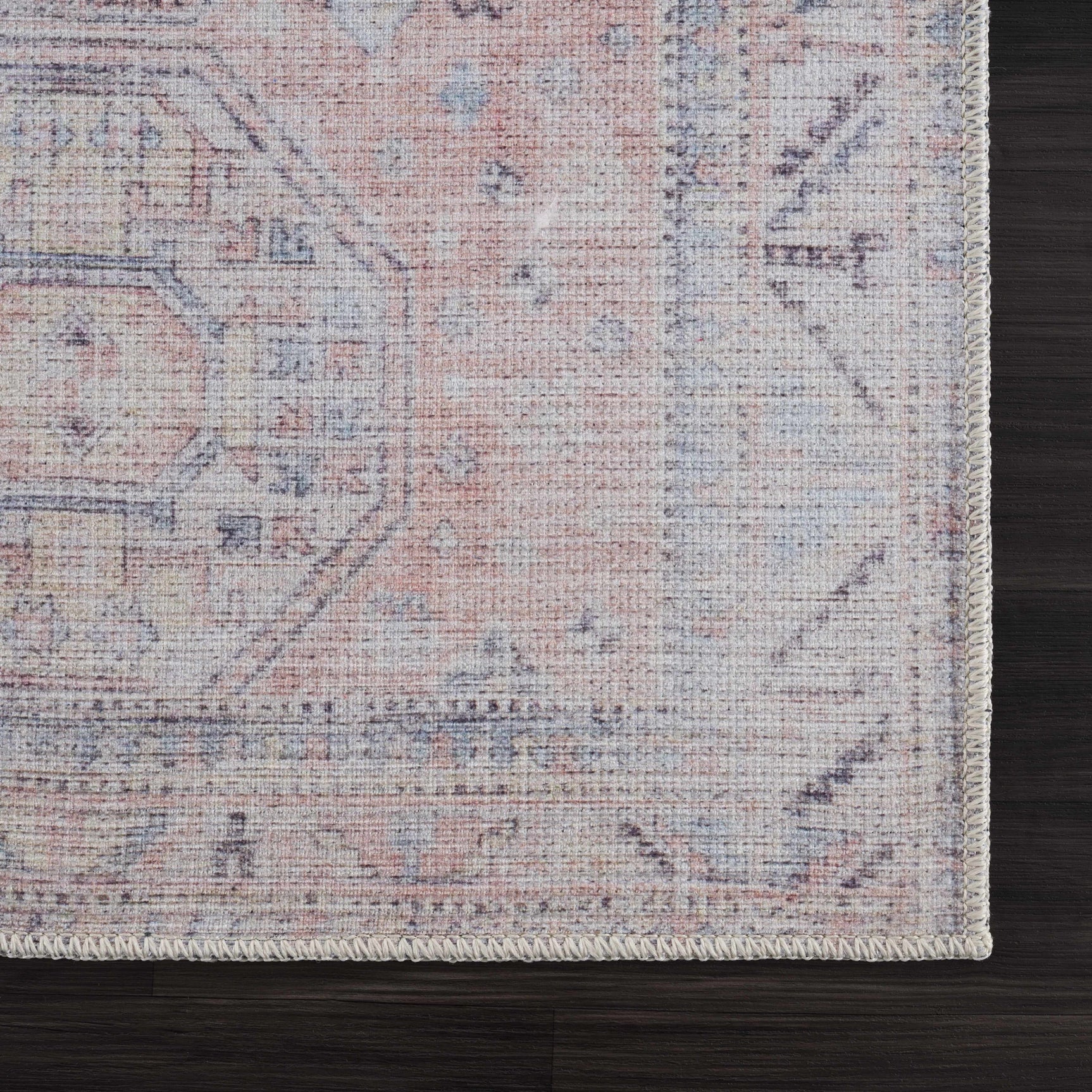 Morcott Peach Washable Area Rug - Ornate Home