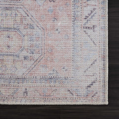 Morcott Peach Washable Area Rug - Ornate Home
