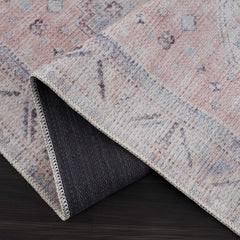 Morcott Peach Washable Area Rug - Ornate Home