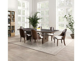 Morden Dark Walnut/Off-White Side Chair (Set of 2) - Ornate Home