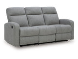 Moreau Place Sterling Reclining Sofa - Ornate Home