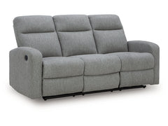 Moreau Place Sterling Reclining Sofa - Ornate Home