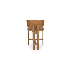 Morel Brown Counter Stool Leather - Ornate Home