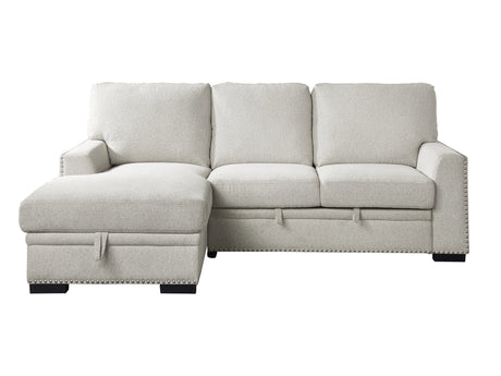 Morelia Beige 2-Piece Sectional Left Chaise - Ornate Home