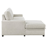 Morelia Beige 2-Piece Sectional Left Chaise - Ornate Home
