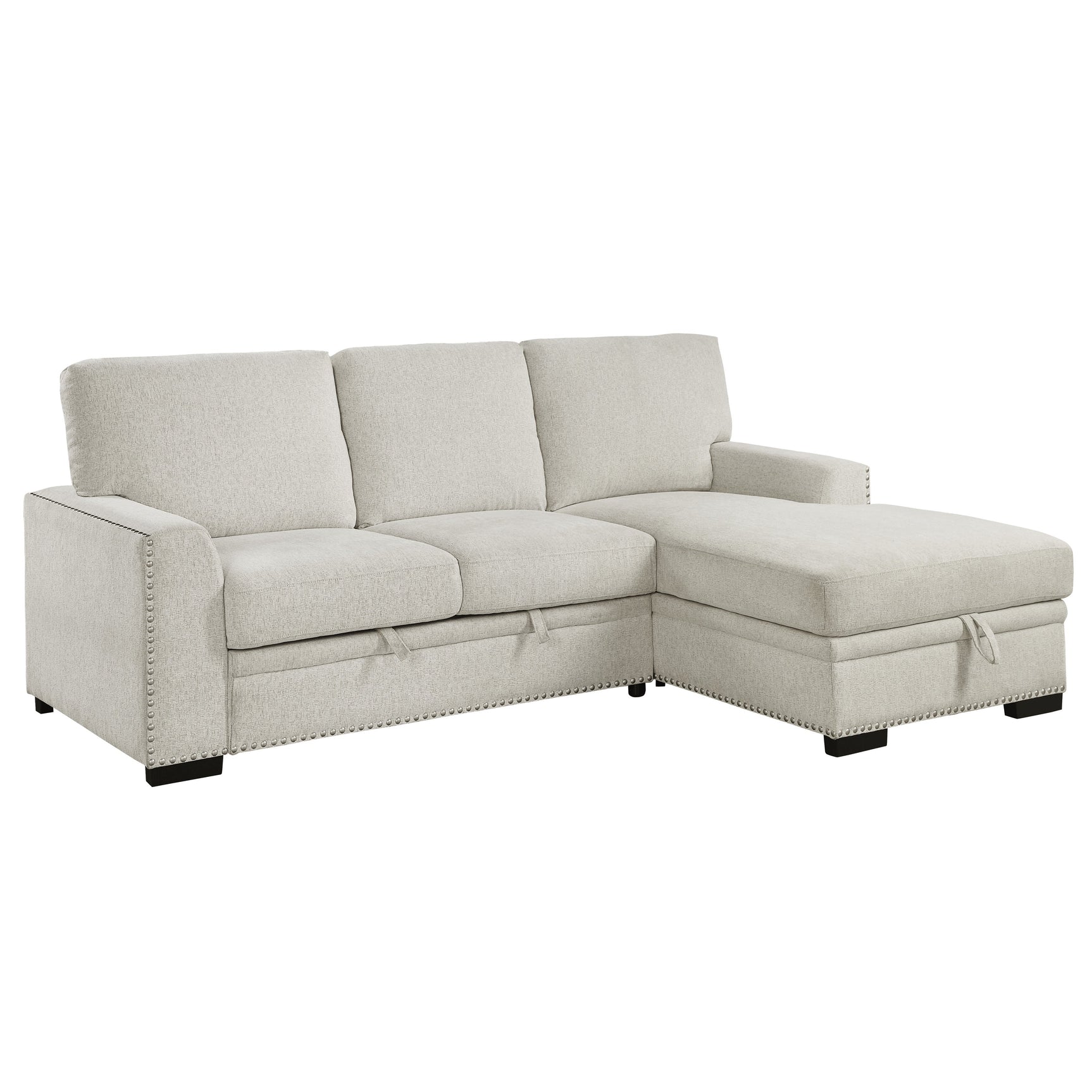 Morelia Beige 2-Piece Sectional Right Chaise - Ornate Home