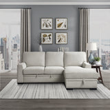 Morelia Beige 2-Piece Sectional Right Chaise - Ornate Home