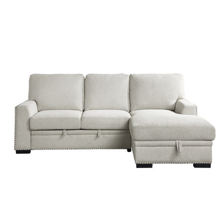 Morelia Beige 2-Piece Sectional Right Chaise - Ornate Home