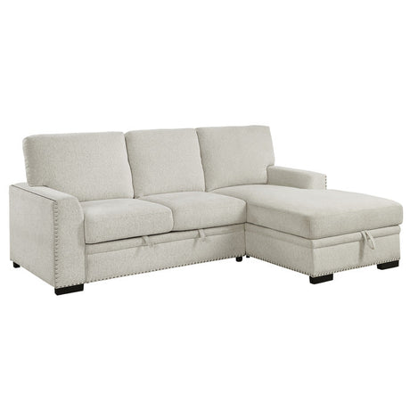 Morelia Beige 2-Piece Sectional Right Chaise - Ornate Home