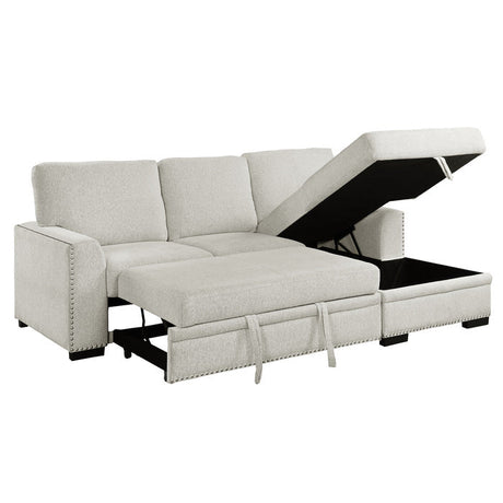 Morelia Beige 2-Piece Sectional Right Chaise - Ornate Home
