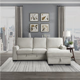 Morelia Beige 2-Piece Sectional Right Chaise - Ornate Home