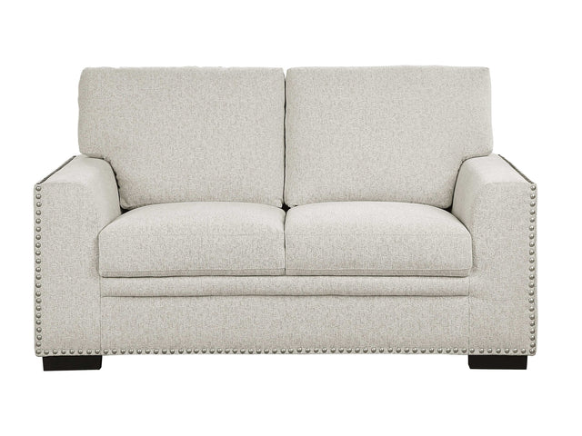 Morelia Beige Chenille Loveseat - Ornate Home